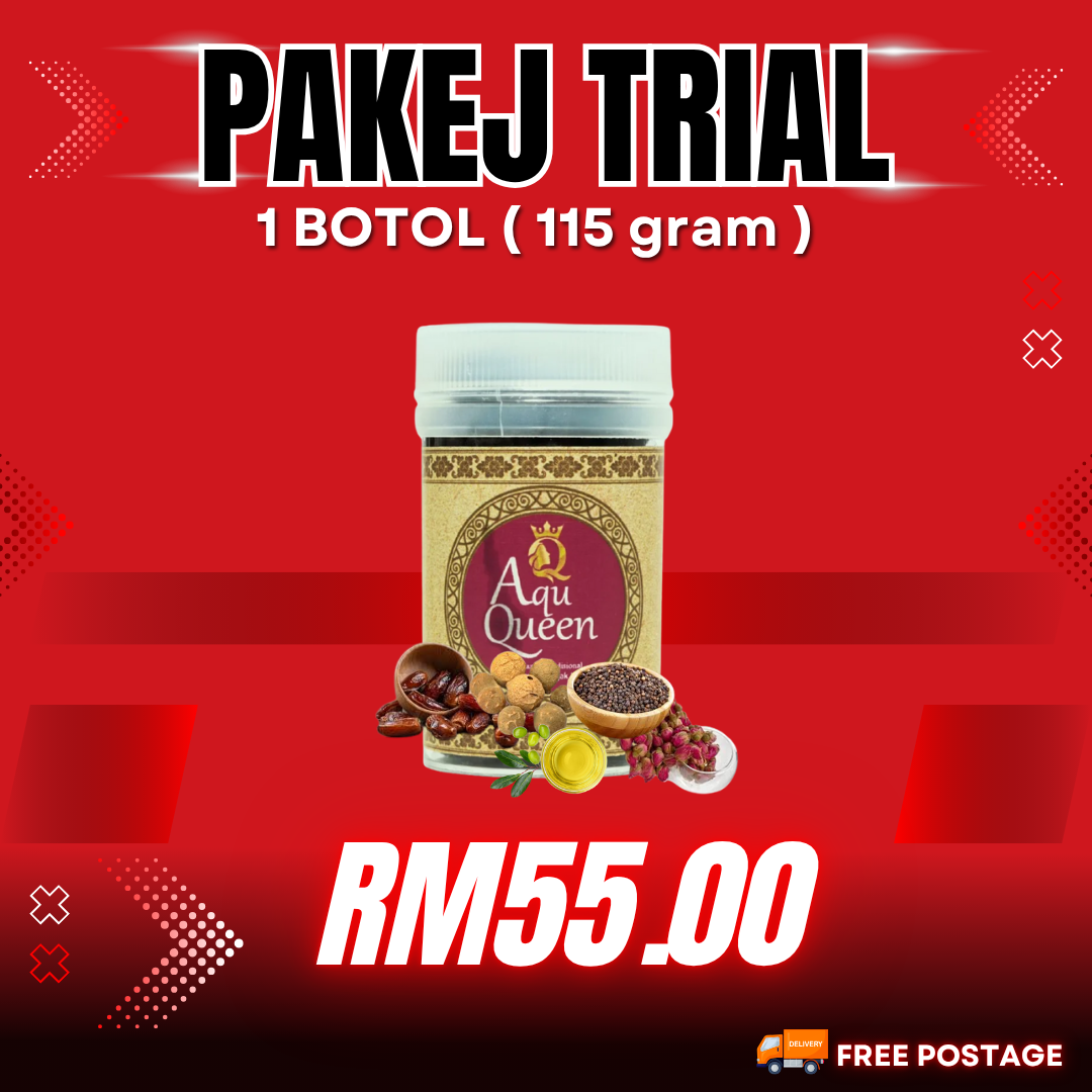 PAKEJ TRIAL AQU QUEEN 1 Botol (115 GRAM)